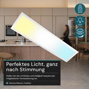 Produktbild für LED-Panel Luxula LX-10025-CCT, weiß, 100 x 25 cm