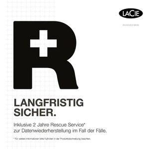 Produktbild für Festplatte LaCie Rugged Mini LAC301558