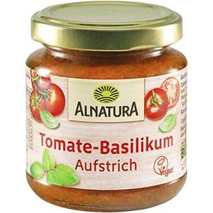 Alnatura Gemüseaufstrich Aufstrich BIO, Tomate-Basilikum, 110g