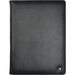 Produktbild für Schreibmappe DESQ 3692 Business Classy, schwarz, Echt Leder