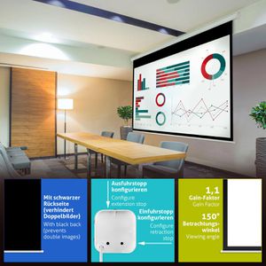 Produktbild für Beamer-Leinwand ESMART Economy EXM Motor