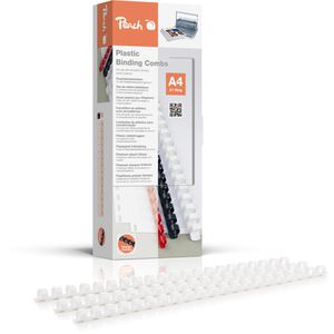 Plastikbinderücken Peach PB410-01, weiß, für A4