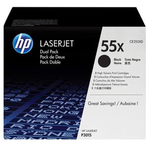 Toner HP 55X, CE255XD Doppelpack