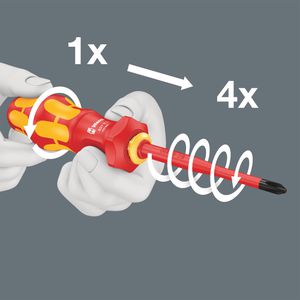 Produktbild für Schraubendreher Wera Kraftform Kompakt Turbo i 1