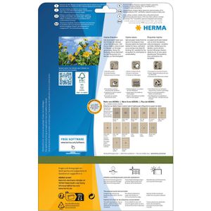 Produktbild für Universaletiketten Herma 10761, naturbraun