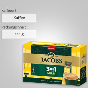 Produktbild für Kaffee Jacobs 3 in 1 Mild