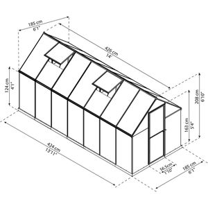 Produktbild für Gewächshaus Canopia Palram Mythos, 7,9 m² Fläche