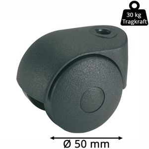 Produktbild für Möbelrolle Dörner+Helmer 761560, mit Rückenloch