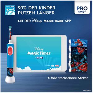 Produktbild für Elektrische-Zahnbürste Oral-B Pro Kids 3+, Spiderman