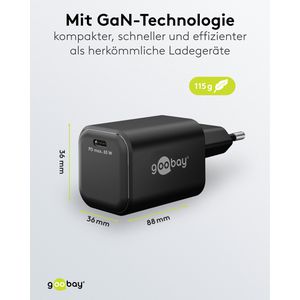 Produktbild für USB-Ladegerät Goobay Nano 79155, 65 Watt