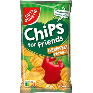 Chips Gut&Günstig Chips for Friends, Paprika