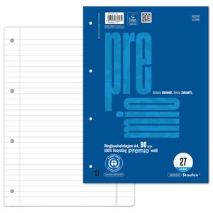 Ringbucheinlagen Staufen Premio, Lineatur 27, A4