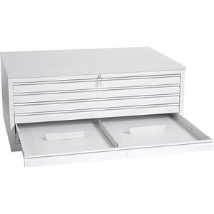 Produktbild für Planschrank G-Office MPC/6, lichtgrau, DIN A1