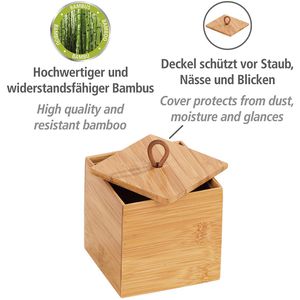 Produktbild für Holzkiste Wenko Terra S mit Deckel, Bambus