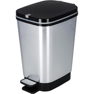 Mülleimer Curver KIS Chic Bin Style, silber
