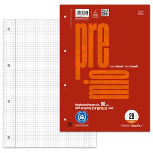 Ringbucheinlagen Staufen Premio, Lineatur 28, A4