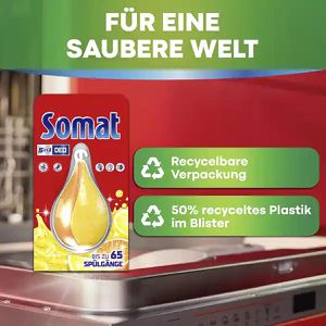 Produktbild für Spülmaschinendeo Somat Deo Perls 5in1, Zitrone &amp; Orange