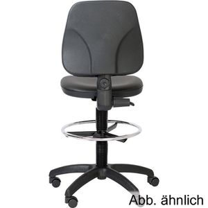 Produktbild für Arbeitsstuhl Topsit Industry, IND201, schwarz