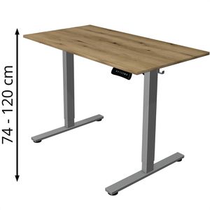 Produktbild für Schreibtisch Kerkmann Move small office, asteiche / silber