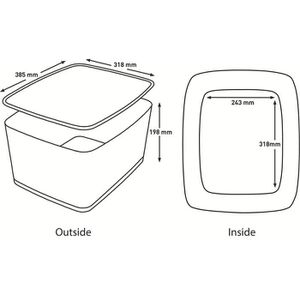 Produktbild für Aufbewahrungsbox Leitz MyBox Groß 5216-10-01 WOW