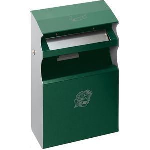 Produktbild für Aschenbecher VAR WH63, 45015, moosgrün, für Outdoor, mit Dach