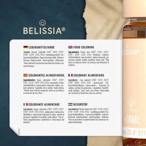 Produktbild für Lebensmittelfarbe Belissia Set 12369, wasserlöslich