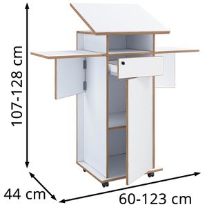 Produktbild für Stehpult VCM Salia L 920811, aus Holz