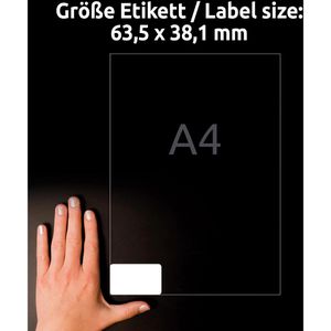 Produktbild für Adressetiketten Zweckform L7160-250, weiß