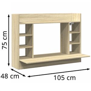 Produktbild für Wandschreibtisch vidaXL 847970