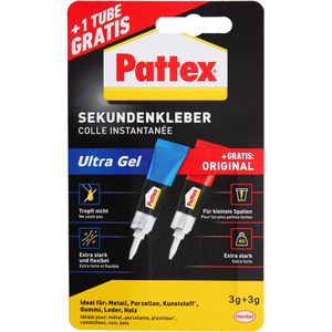 Produktbild für Sekundenkleber Pattex PSGLB, Ultra Gel &amp; Flüssig