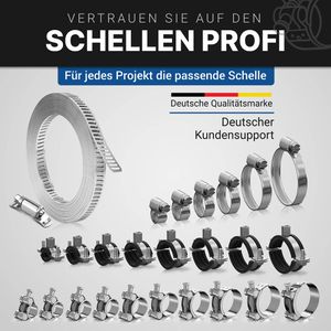Produktbild für Schlauchschelle GARSIDURO SGS-W4-ENDLOS-3M, Klasse W4, Set
