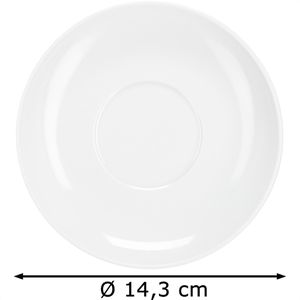 Produktbild für Untertasse Van-Well Gusto, weiß