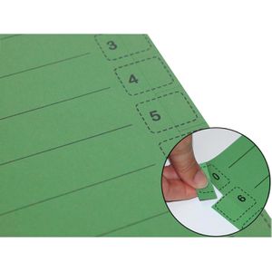 Produktbild für Trennblätter DONAU 8611001-06, mit Perforation, A4