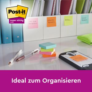 Produktbild für Haftnotizen Post-it Super Sticky Notes, neon
