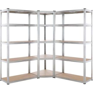 Produktbild für Schwerlastregal Monzana 108550, 5 Holzböden