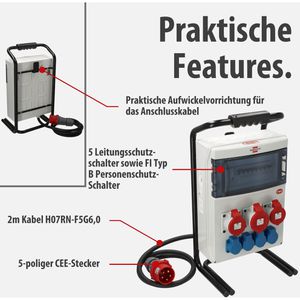 Produktbild für CEE-Stromverteiler Brennenstuhl BSV 4, mobil, für außen