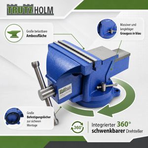 Produktbild für Schraubstock Trutzholm 65693, drehbar