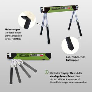 Produktbild für Arbeitsbock Trutzholm 28433901, bis 1300kg