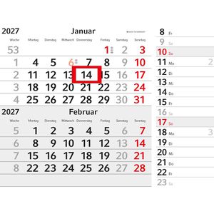 Produktbild für 4-Monatskalender Geiger Konzept 4 Post, Jahr 2027