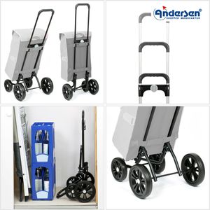 Produktbild für Einkaufstrolley Andersen Quattro Shopper Malit, klappbar