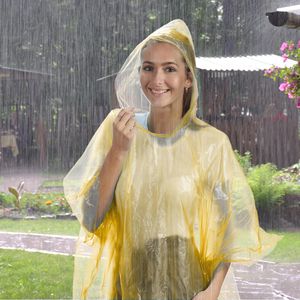 Produktbild für Regenponcho Relaxdays Länge 98 cm, Einweg, 20 Stück