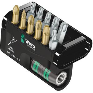 Produktbild für Bitset Wera Bit-Check 12 Wood 1, 05057423001