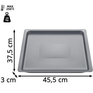 Produktbild für Backblech Bosch HEZ531010, anthrazit, aus Emaille