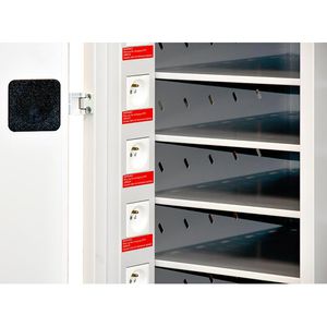 Produktbild für Laptopwagen Rotstahl 461457, grau / rot