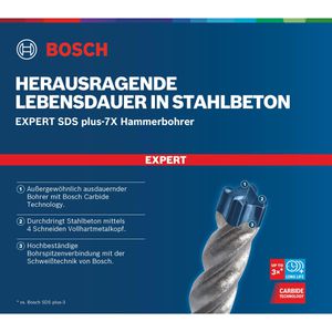 Produktbild für Bohrer Bosch Expert SDS plus-7X Hammerbohrer, SDS+