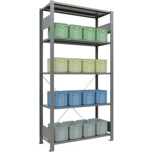 Schwerlastregal Schulte 12740, 5 Metallböden