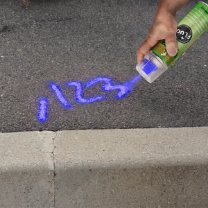 Produktbild für Markierungsspray AMPERE trig-a-cap chalk, Kreidespray, blau