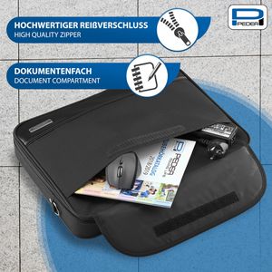 Produktbild für Laptoptasche Pedea Blackline, 66067040, schwarz