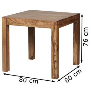 Produktbild für Esstisch Wohnling WL1.319, Sheesham-Massivholz
