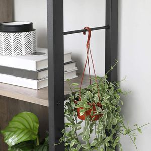 Produktbild für Bücherregal Vasagle LBC012B02, schwarz / graubraun